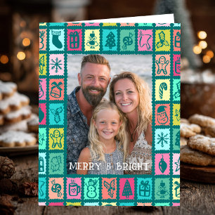 Whimsicaler Weihnachtsgruß mit individuellem FOTO Karte