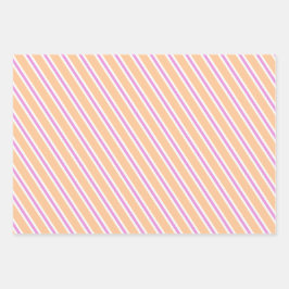 Whimsicalful Stripes - Candy Christmas Thema Geschenkpapier Set