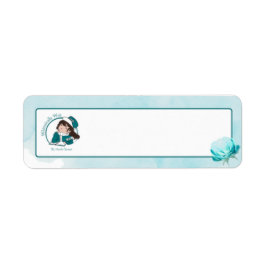Whimsically Writ Logo-Adressaufkleber