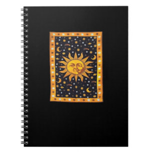 Whimsigoth 90er Sonne und Mond Notizblock