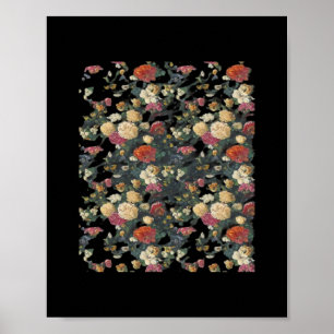 Whimsigoth Alte Viktorianische Blumenölgemälde Poster