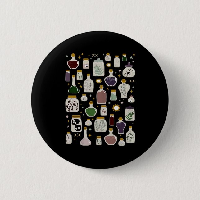 Whimsigoth Apotheke für Lichter Button (Vorderseite)
