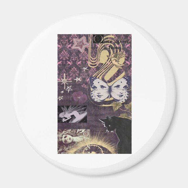 Whimsigoth Ästhetik Oversifiziert Magnet (Vorne)
