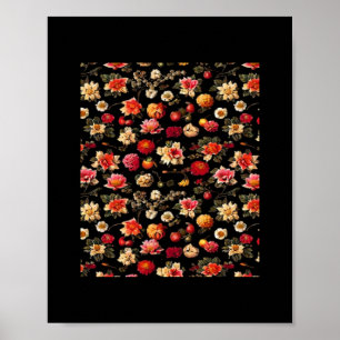 Whimsigoth Chintz Vintages Ölgemälde Poster