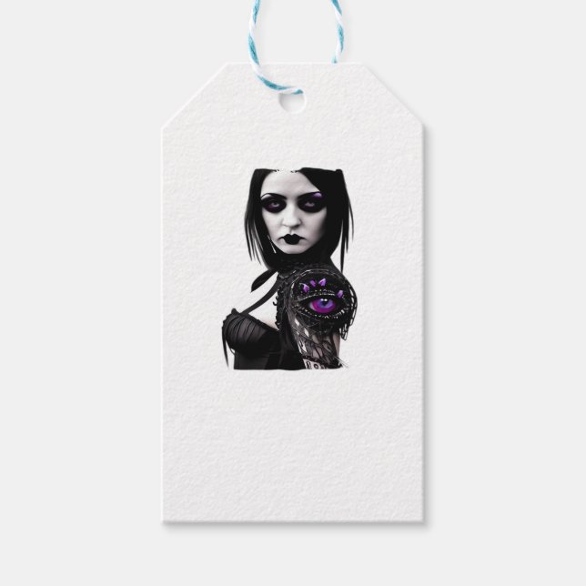 Whimsigoth Classic Design zu Halloween Geschenkanhänger (Vorderseite)