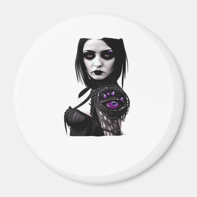 Whimsigoth Classic Design zu Halloween Magnet (Vorne)