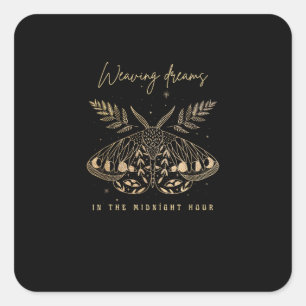 Whimsigoth Cotattcore Goblincore Mystical Motion G Quadratischer Aufkleber