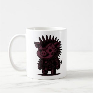 Whimsigoth Cyborg Faultier Vintage Art Design Klas Kaffeetasse