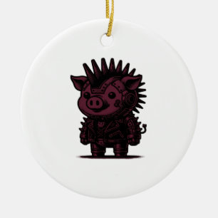 Whimsigoth-Cyborg-Faultier Vintage Art Design Klas Keramik Ornament