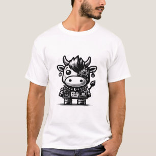 Whimsigoth Cyborg-Kuh Vintage Art Design Klassiker T-Shirt