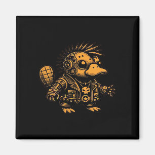 Whimsigoth Cyborg Platypus Vintages Kunstdesign Magnet