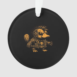 Whimsigoth Cyborg Platypus Vintages Kunstdesign Ornament