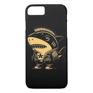 Whimsigoth Cyborg Shark Vintag Art Design Case-Mate iPhone Hülle