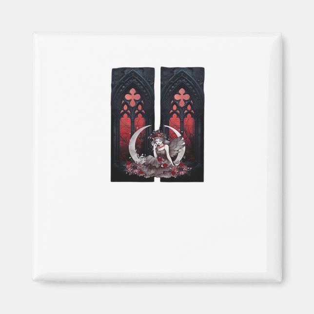 Whimsigoth Fairy Gothic Style Classic Magnet (Vorne)