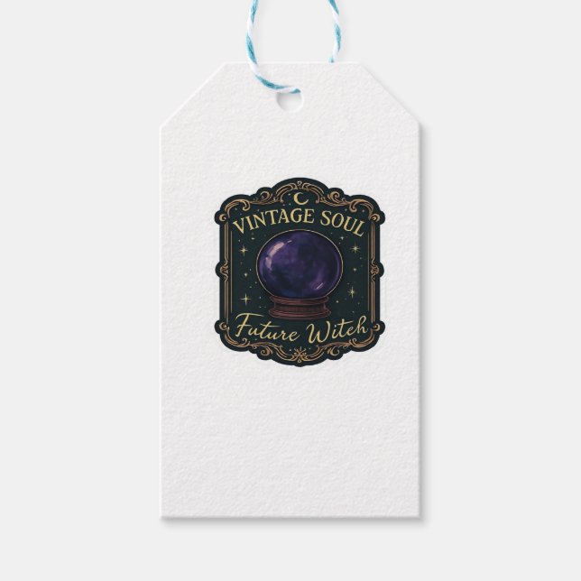 Whimsigoth Fantasy Mystical Forests, Moons & Magic Geschenkanhänger (Vorderseite)