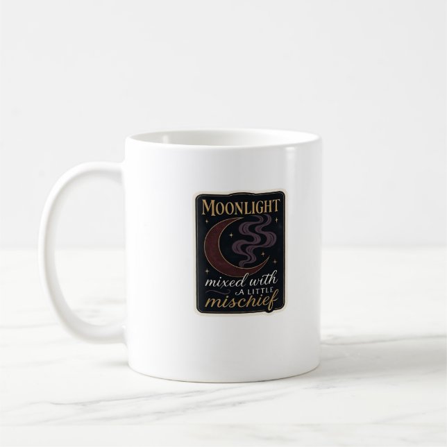 Whimsigoth Fantasy Mystical Forests, Moons & Magic Kaffeetasse (Links)