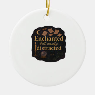 Whimsigoth Fantasy Mystical Forests, Moons & Magic Keramik Ornament