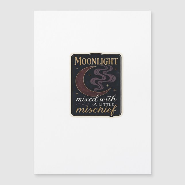 Whimsigoth Fantasy Mystical Forests, Moons & Magic Magnetkarte (Vorderseite)