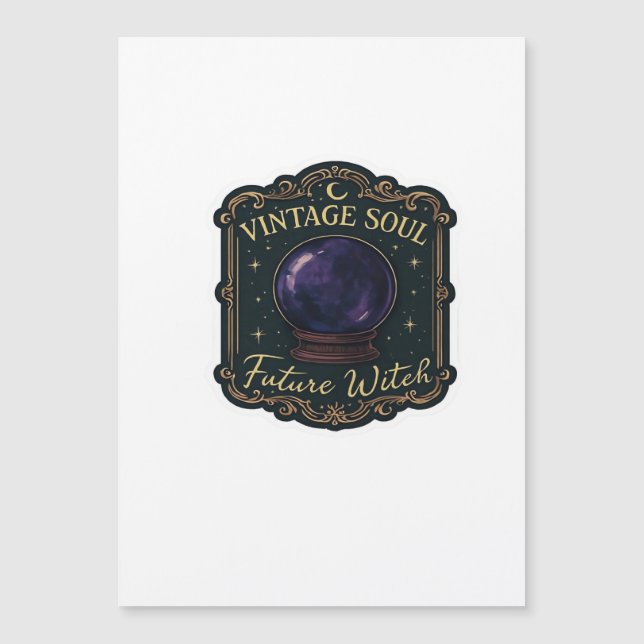 Whimsigoth Fantasy Mystical Forests, Moons & Magic Magnetkarte (Vorderseite)