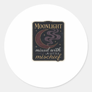 Whimsigoth Fantasy Mystical Forests, Moons & Magic Runder Aufkleber