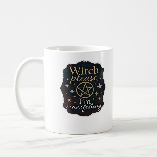 Whimsigoth Fantasy - Mystische Wälder, Monde & Mag Kaffeetasse (Links)