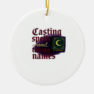 Whimsigoth Fantasy - Mystische Wälder, Monde & Mag Keramik Ornament