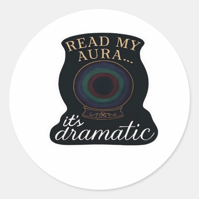 Whimsigoth Fantasy - Mystische Wälder, Monde & Mag Runder Aufkleber (Vorderseite)