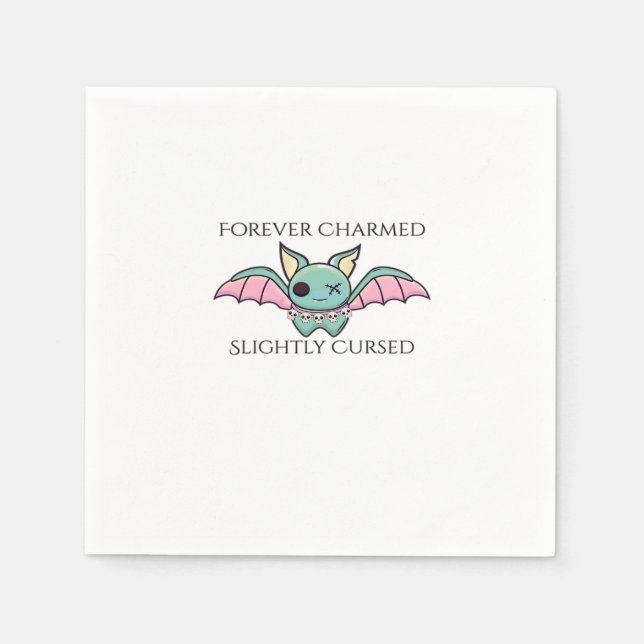 Whimsigoth Fantasy - Mystische Wälder, Monde & Mag Serviette (Vorderseite)