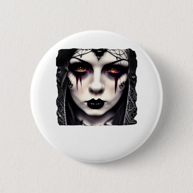 Whimsigoth Funny Classic Button (Vorderseite)