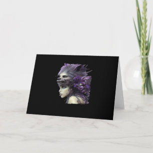 Whimsigoth Funny Design für Halloween Karte