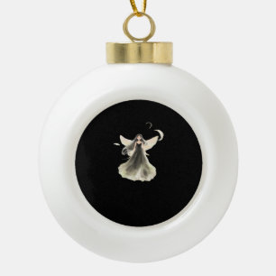Whimsigoth Girl Dark Fairy Ästhetik mit Vibes Cl Keramik Kugel-Ornament