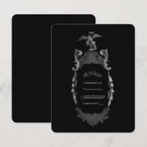 Whimsigoth-Gotische silberne verzierte Spiegel-Hoc