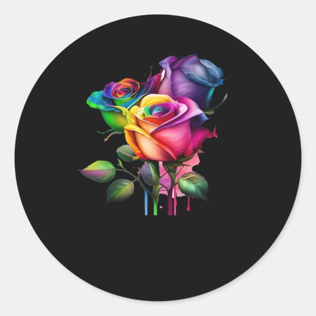 Whimsigoth - Gotisches Design Runder Aufkleber (Vorderseite)