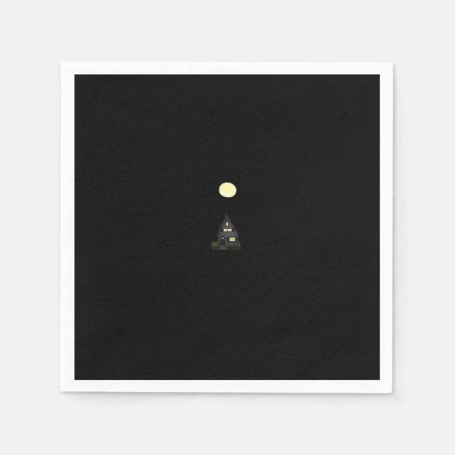 Whimsigoth Herbstliche Hütte Oversifiziert Serviette (Vorderseite)