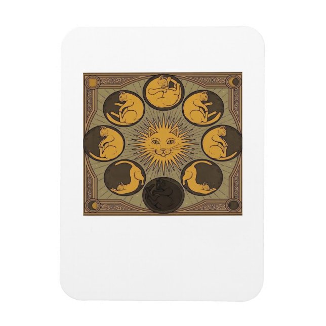 Whimsigoth Mond Klassiker Magnet (Vertikal)
