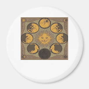 Whimsigoth Mond Klassiker Magnet