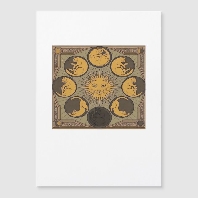 Whimsigoth Moon Classic Magnetkarte (Vorderseite)