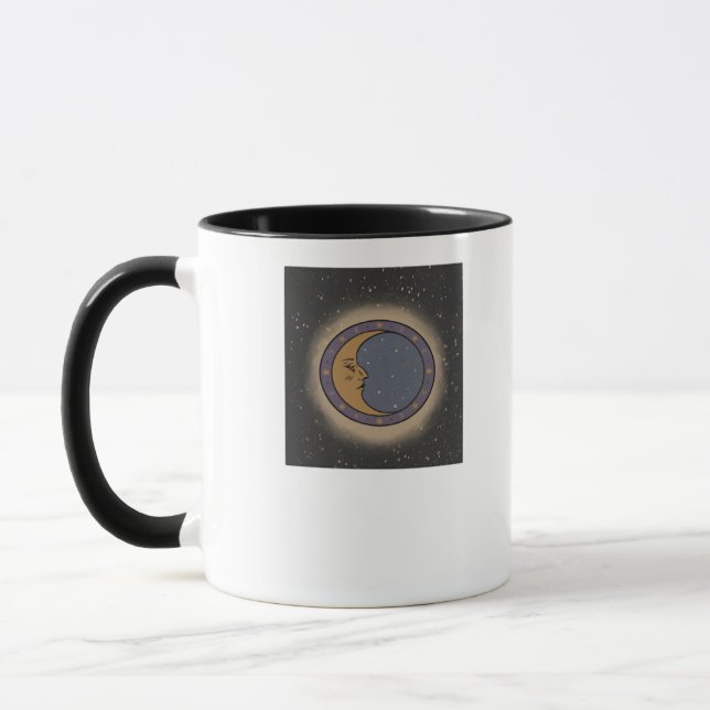 Whimsigoth Moon Print Tasse (Links)
