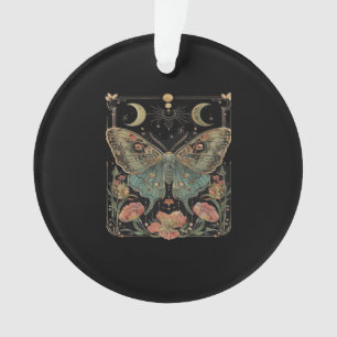 Whimsigoth Moth Shirt, Botanischer Butterfly T Shi Ornament