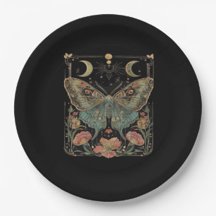 Whimsigoth Moth Shirt, Botanischer Butterfly T Shi Pappteller