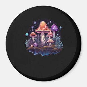 Whimsigoth Mushrooms und Kristalle Magnet