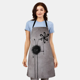 Whimsigoth Niedlich Goth Evil Kreatur Blume Vintag Schürze