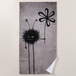 Whimsigoth Niedlich Goth Evil Kreatur Blume Vintag Strandtuch