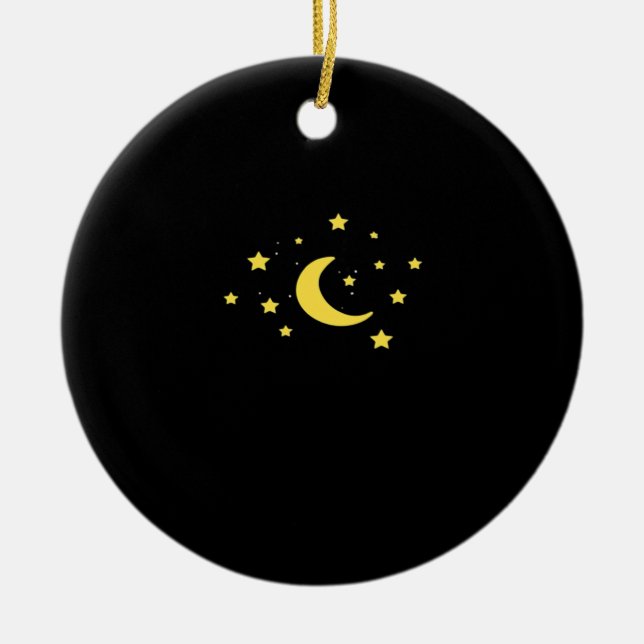 Whimsigoth Night Sky Sun Moon Witchy Keramik Ornament (Vorne)