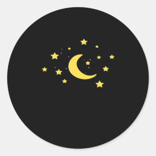 Whimsigoth Night Sky Sun Moon Witchy Runder Aufkleber