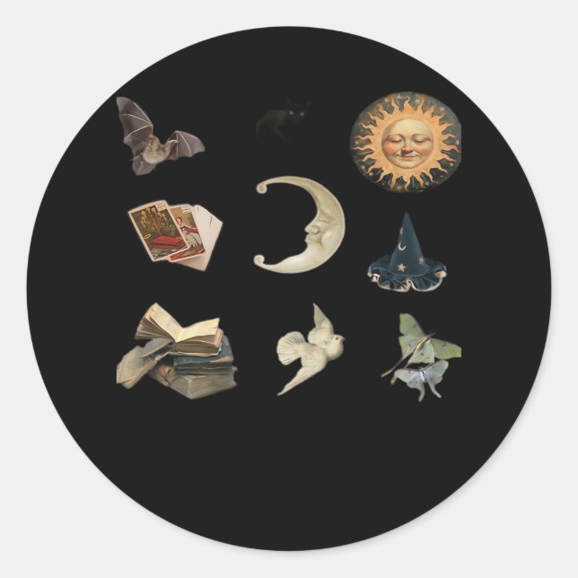 Whimsigoth Pack Runder Aufkleber