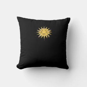 Whimsigoth Pentagram Sun Classic Kissen