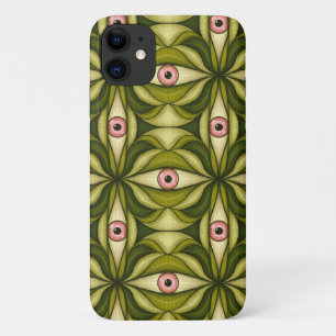 Whimsigoth Rosa Auge Grün Botanischer Maximalistis Case-Mate iPhone Hülle