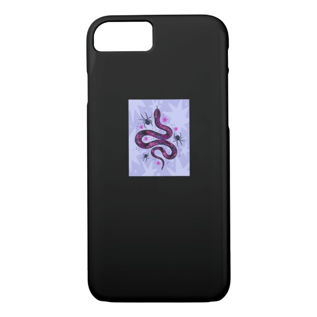 Whimsigoth Schlange Blume Case-Mate iPhone Hülle (Rückseite)