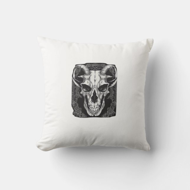 Whimsigoth Skull Gothic Ästhetik Design Classic Kissen (Vorderseite)